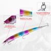 TUXIBIN18 cm Große Angelköder Set forellen köder Angel Köder zum Raubfisch Angeln auf Hecht Barsch Zander, Wobbler Kunstköder Set 5-9