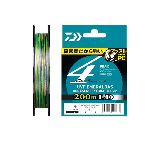 DAIWA PE Line UVF Emerald Dura Sensor LD+Si2 0.8 no. 200 m, 5 Colors