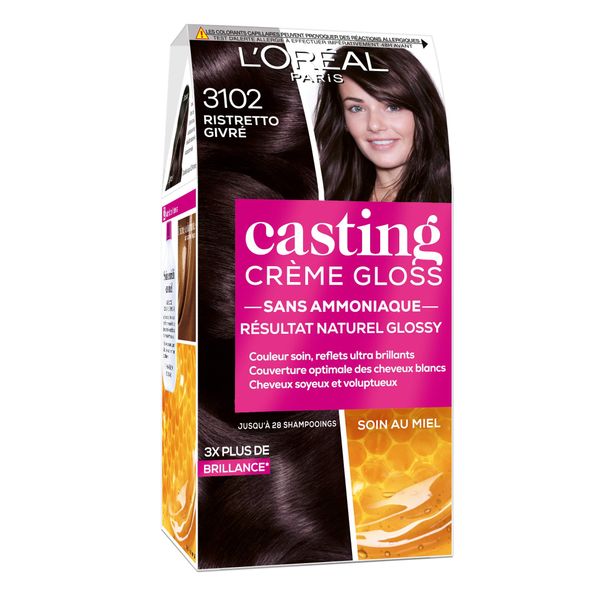 L'Oréal Paris Casting Cream Gloss 3102 Ristretto Givré Casten Dark Glacé Collection Cool Brunette