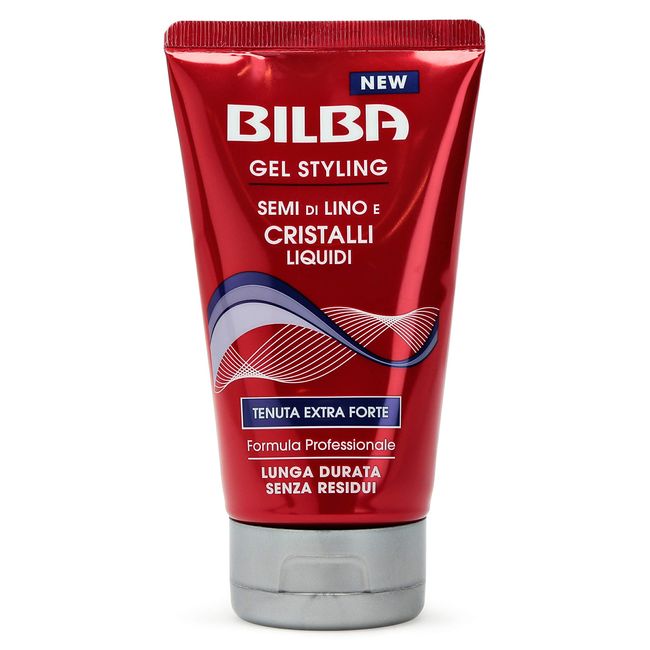 Bilba, Extrastarkes Gel mit Leinsamen und Flüssigkristallen – Professionelle Formel mit extra starkem Halt – langanhaltendes Gel hinterlässt keine Rückstände – schützt und trocknet das Haar nicht aus