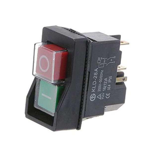 On Off Switch Button Fits Belle Minimix 240V Electric Cement Concrete Mixer IP55 Switch for Belle