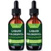 2 Pack - Chlorophyll Liquid Drops - All-Natural Concentrate – Energy Booster, Digestion and Immune System Supports, Internal Deodorant - 240 Servings