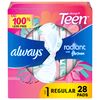 Always Totally Teen Radiant Infinity Pads 28 Count