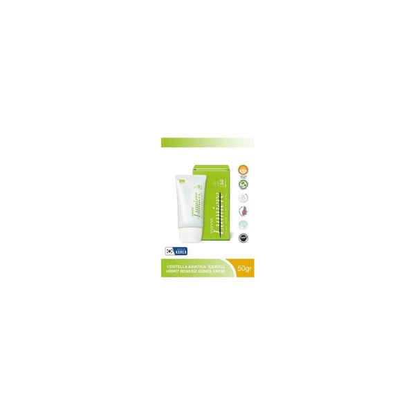 Centella Asiatica Hibrit Renksiz Pürüzsüz ve Aydnlatıcı Kore Güneş Kremi SPF50 / Pa 50GR 8809035145098