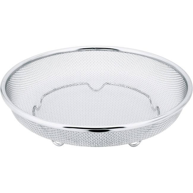 Little Wood L-0829 Rustia Round Shallow Colander, 8.7 inches (22 cm), Made in Japan