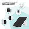 Solar Panel for Security Camera, 5W USB Solar Panel Compatible with Rechargeable Battery Camera, Camera Solar Panel with IP65 Waterproof, Adjustable Bracket, 9.8ft Cable(2 Pack)