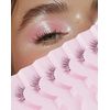 Half Lashes Natural Half Eyelashes Wispy Corner End Lashes HE-25