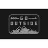 CafePress Go Outside Oval Car Bumper Sticker