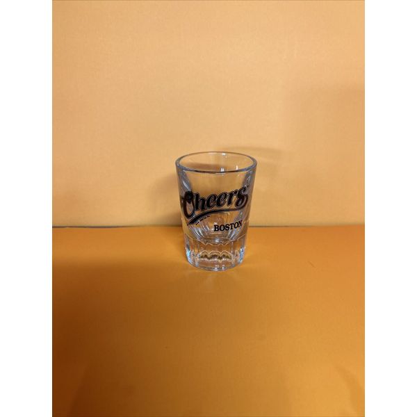 Cheers Boston VTG.  TV Show Bar Logo Souvenir Collectible 1989 Libby Shot Glass