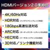 GSPOWER HDMIケーブル Ver2.0 黒 1.8m