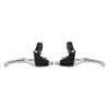 Clarks Cycle Systems CLK-2B V-Brake Alloy Brake Levers, Silver/Black, Pair