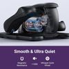 MERACH Compact Under Desk Elliptical Machine Adjustable Speed Quiet Operation