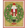Nutcracker And Wreath Boxed Christmas Cards - 16 Cards & 16 Envelopes