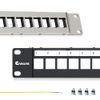 Enmane 24 Port Patch Panel Blank Keystone Patch Panel 1U 19" for Rackmount & Wall Mount STP&UTP