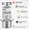 Camping Cookware Mess Kit, Non-Stick Lightweight Pot Pan