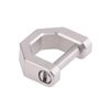 Hamans Titanium D-Ring Car Key Ring Tool Shackle Keyring Horseshoe Keyring U Shape, gray