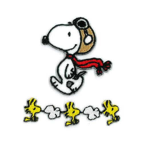 KIYOHARA RIO-3008 Arrangement Patch Iron On SN Snoopy 2 Pieces