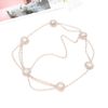 IYOU Crystal Bridal Head Chain Silver Layered Bride Headpiece Tassel Rhinestone Headband Hair Piece Festival Wedding Hair Accessories for Women (Gold)