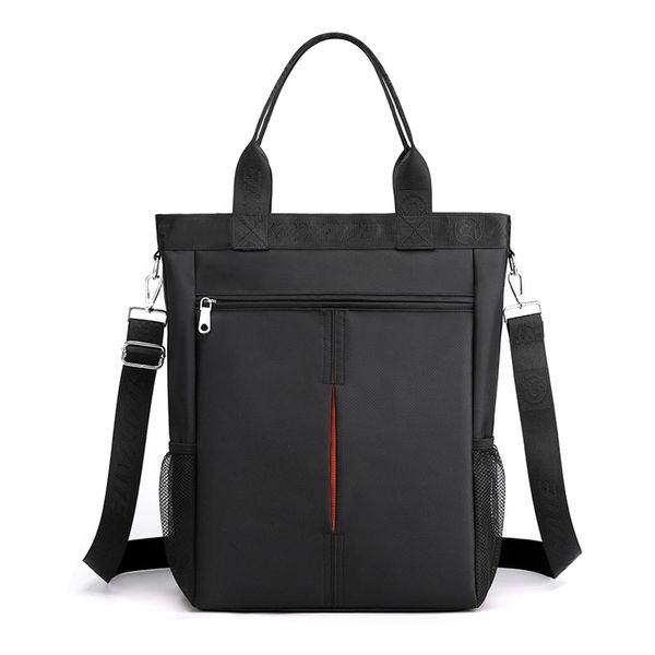 HIKKER-LINK HL7105 Tote Bag, Shoulder Bag, 3-Way, Vertical Type, A4, 14-Inch PC, Large Capacity, 280-black-L-size