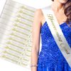 RibbonsNow Homecoming Court Sashes (White) – 12 Count Bulk Pack
