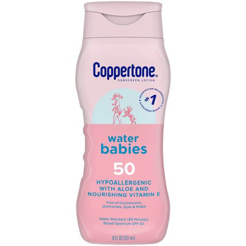 Coppertone Water Babies Sunscreen Lotion SPF 50 8 fl oz (237 ml) by Coppertone