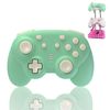 turbX Mate Mini wireless Nintendo switch wireless controller, usb controller for pc - Small Gamepad 6-Axis Gyro Motion Sensor, Joystick (Retro Green)