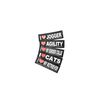 Interchangeable Patches, 1 pair, MASTER OF DISASTER, Size: Small, Black