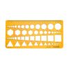 Geometric Drawing Template Circles Squares Triangle Geometric Ruler Stencil Measuring Tool for Engineering Drafting Building Office Supplies
