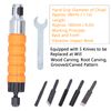 Nunafey Electric Chisel, Electric Carving Chisel Tool High-speed Vibration with Storage Box for Woodworking