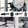 Keyless Drill Chuck 0.8-10mm 3/8-24UNF Quick Change Adapter for SDS Plus Hex Square Shank