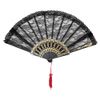 Bristol Novelty BA841 Lüfter mit Spitze, Schwarz, Damen, Einheitsgröße