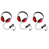 Califone Listening First Stereo Headphones for Kids (Red) (Set of 3)