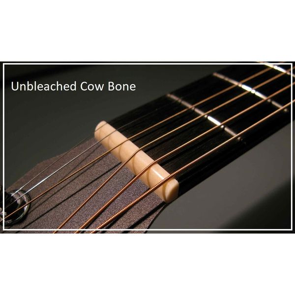 AlwaysHandCrafted UNBLEACHED BONE NUT made for GIBSON Guitar - 43mm / 1 11/16"