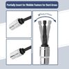 Impact Wobble Adapter Set 1/4" Drive Hex Shank Wobble Extension Set Impact