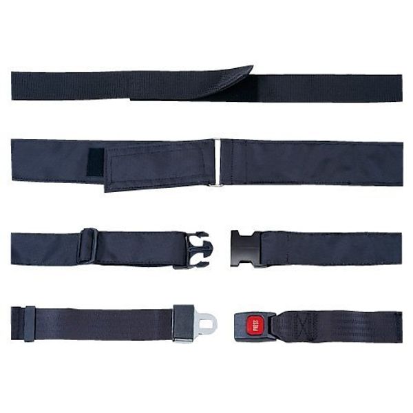 Wheelchair safety belt; Standard: Fold-over type