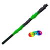 Green black pinata smashing stick and blindfold