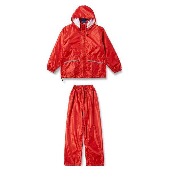 Winter Cherry Advent Rain Suit, Waterproof, Breathable, Fully Lined Mesh, Top and Bottom Set, aurora red