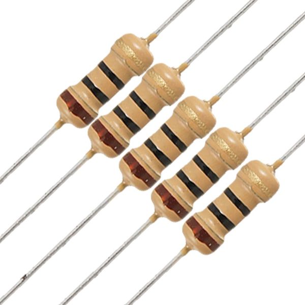 uxcell Carbon Film Resistor, Axial Lid, Stable Performance, 10 Ohm, OHMS, 1/4W, 250V, 5%, Pack of 100