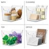 InterDesign iDesign Divided Fridge Organizer Bin with Handles - Refrigerator or Freezer Bin - Clear