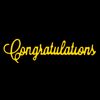 A Congratulations Sentiments Metal Cutting Die, Card Making, Paper Crafts, Scrapbooking, E2