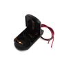 uxcell 4 Pcs Black Plastic Battery Holder for 2 x 3V Coin Button Cell