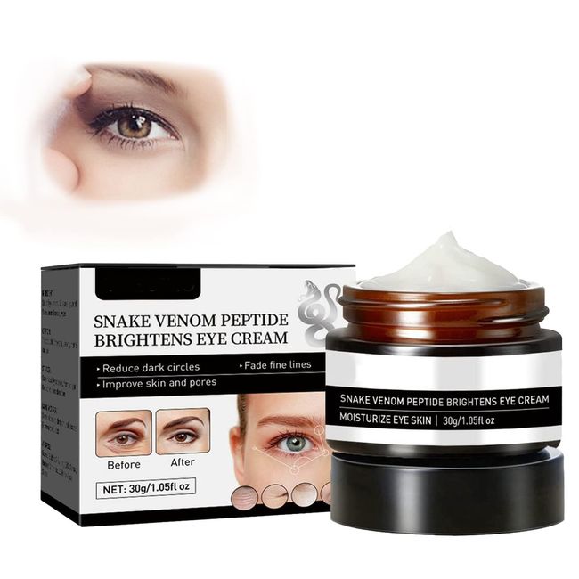 Instantly Brighten Eye Cream,Snake Venom Eye Cream,Anti-wrinkle Eye Cream,Under Eye Cream for Dark Eye Circle,Hydrating Eyelid Cream For Dry Eyelids,Reduce Wrinkles&Fine Lines & Smooth Skin