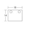 e-kanamono Rail Cap for Picture Rail HPI-218 White