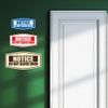 Fancy Notice Do Not Block Door Sign (Black/Gold) - Small
