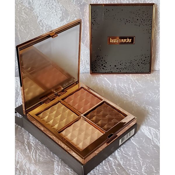 Laura Mercier Magic Hour Face Illuminator Highlighting Palette Shimmer Bronzer