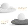 Ivellow Compact Firm Supportive Compressible Pillow, Shredded Memory Foam for