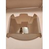 CLEAR SILVER/CHROME Full Size Football Helmet Visor, Eye Shield W/Quick Clips