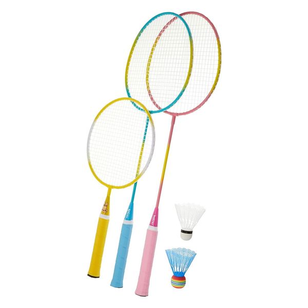 Kaiser KW-593 Wakuwaku Parent and Child Badminton Set, Racket Shuttle, Case Included, Leisure, Family Sports