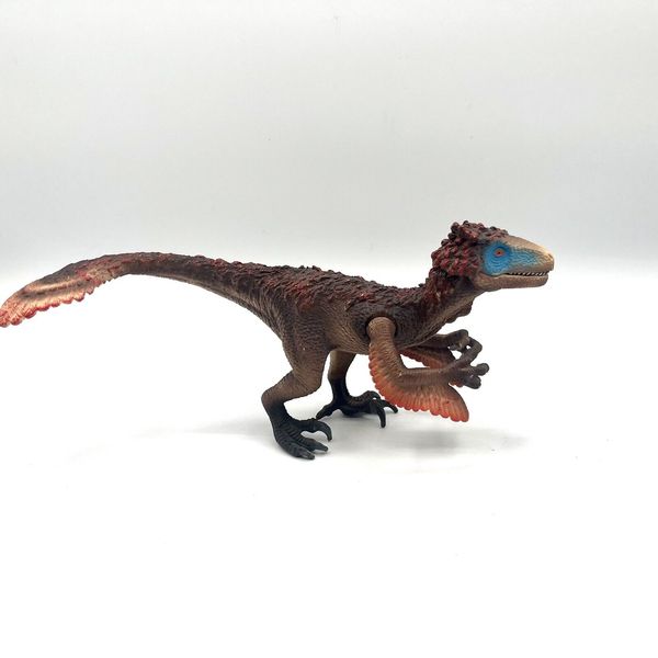 Schleich #14582 Feathered Utahraptor Jurassic Dinosaur 8" Toy Figure Moving Jaw