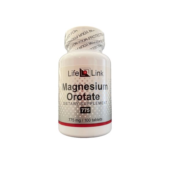 LifeLink's Magnesium Orotate 775 mg x 100 tablets